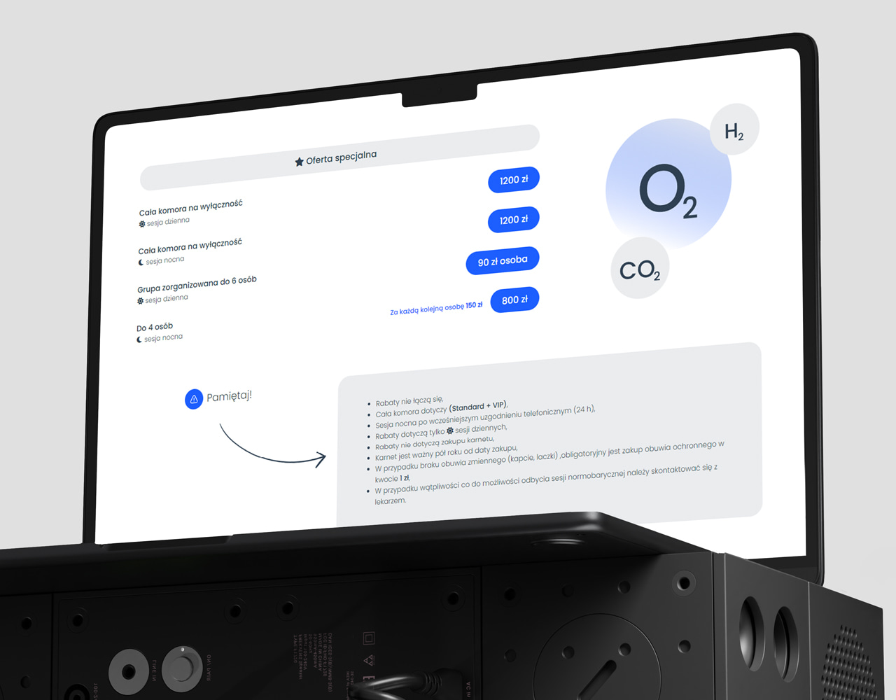 Obrazek z fragmentem cennika z częścią informacyjną