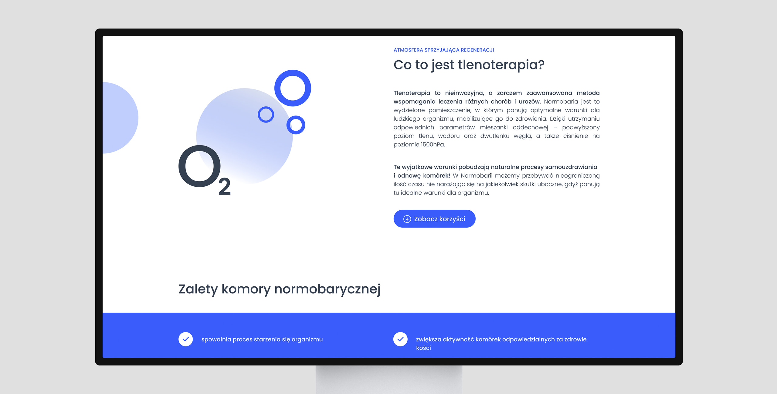 Obrazek z widokiem na zalety komory normobarycznej