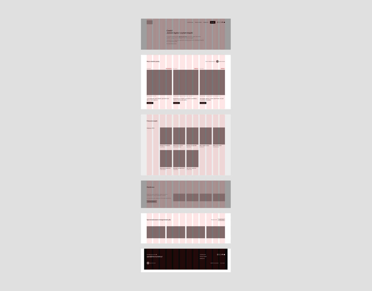 Obrazek przedstawiający makietę z siatką 12-kolumnową